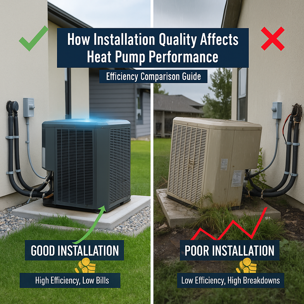 heat-pump-performance affecting due to poor installation
